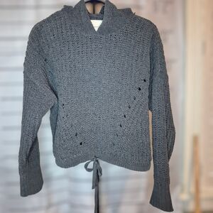 Lucky Brand Gray Textured Turtleneck Sweater